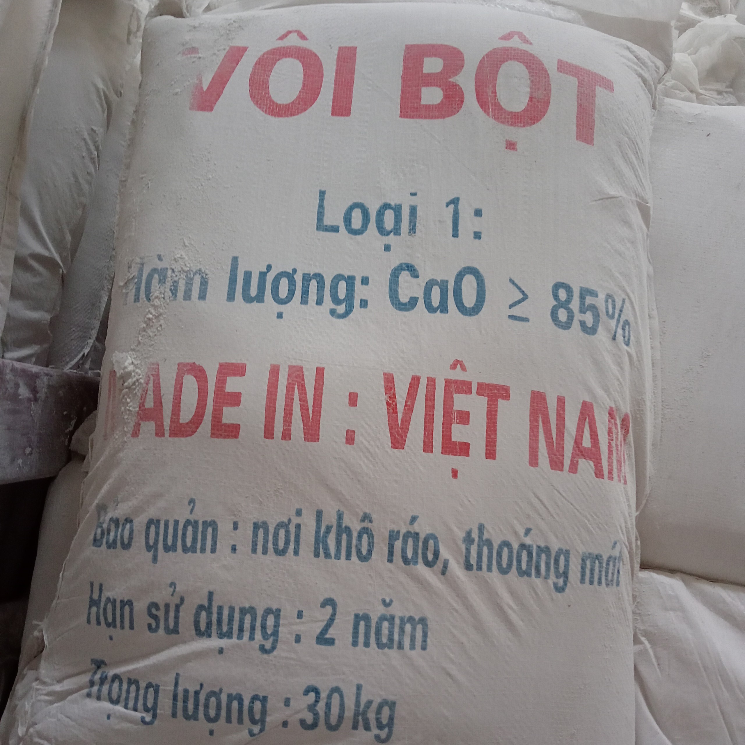 Vôi bột made in Việt Nam